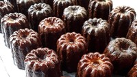 Cannele, salah satu pastry klasik Prancis yang dibuat sendiri rasanya legit dengan tekstur kenyal lembut. Wajib dicoba! Foto: Instagram : brancusi_cafe