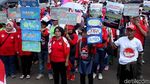 Suasana Unjuk Rasa di DPR Tolak UU MD3