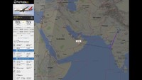 Laporan dari kelompok pemantau penerbangan, Flightradar, menunjukkan pesawat jenis Boeing 787-8 Dreamliner milik Air India memasuki wilayah udara Saudi pada Kamis (22/3) pukul 16.54 GMT. Pesawat itu mengudara di atas wilayah Saudi pada ketinggian 40 ribu kaki selama 3 jam. Foto: Twitter/@flightradar24