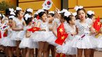 Foto: Sambutan Meriah untuk Presiden Korsel di Hanoi