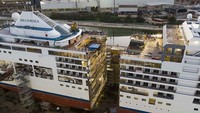 Foto: Proses pengerjaannya diestimasi memakan waktu 450 ribu jam. Biayanya pun tidak murah (Silversea)