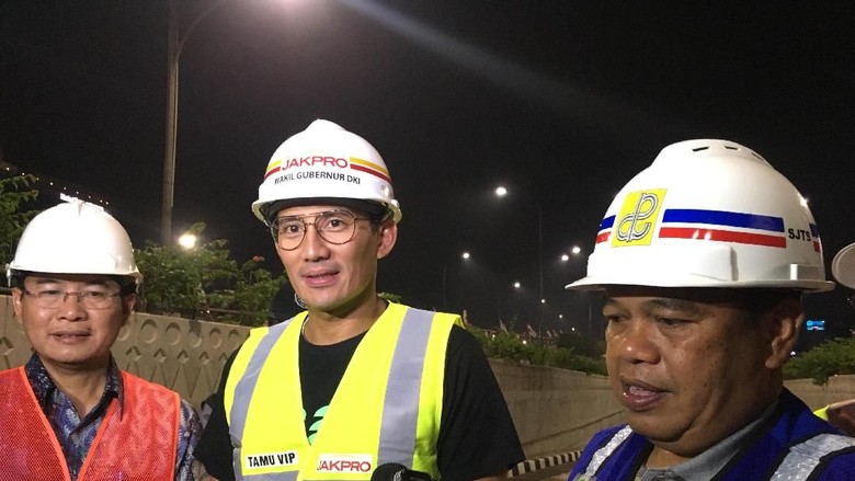 Sandiaga: Underpass Matraman Diuji Coba 1 April Sandiaga: Underpass Matraman Diuji Coba 1 April