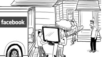 Semua hal pribadi digambarkan diangkut oleh Facebook. Foto: Pinterest