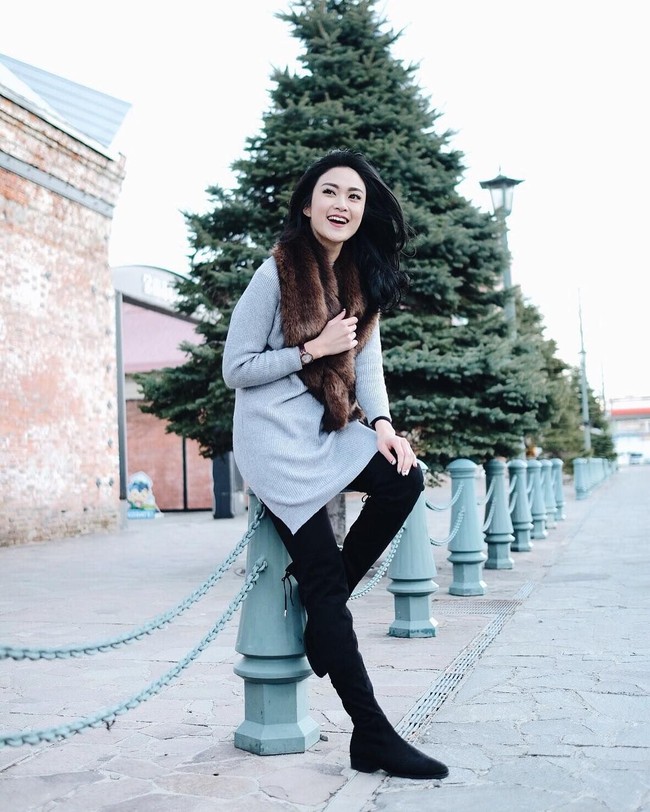 Selain sebagai artis dan model keth juga layak disebut sebagai Selebgram, karena foto di Instagramnya selalu mengenakan endorse dari brand ternama. Foto: Instagram