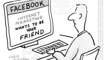 Di sini disebutkan bahwa Facebook tak lebih dari sarana marketing internet melakukan aksinya. Foto: Pinterest