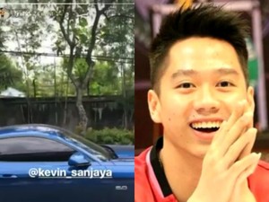 Ford Mustang Biru Milik Juara All England Kevin Sanjaya