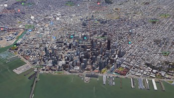 Wajah San Francisco dari angkasa saat ini. Foto: Google Earth via Business Insider