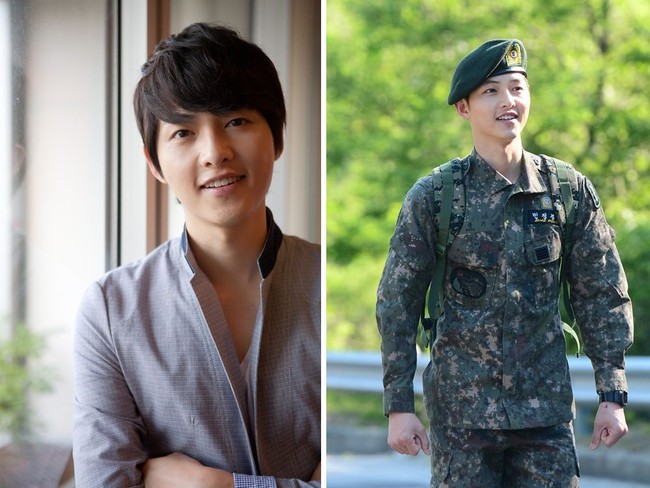 Sejak membintangi drama hits Descendants of the Sun, banyak yang terbiasa melihat Song Joong Ki berseragam militer. Saat mulai syuting drama tersebut, suami Song Hye Kyo itu baru saja keluar dari pelatihan wajib militernya pada 2015. Foto: Istimewa