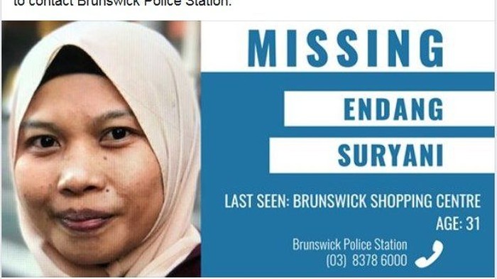 Warga Indonesia Endang Suryani Hilang di Melbourne
