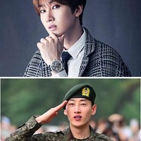 Eunhyuk terdaftar menjalani wajib militer pada Oktober 2015. Dia keluar dari pelatihan wajib militer dua hari sebelum Donghae dan mengambil waktu untuk menghadiri upacara perpisahan temannya. Foto: Istimewa