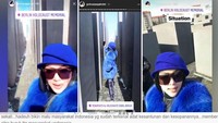 Ia menuai hujatan netizen karena hal itu. Foto: Syahrini diledek netizen karena insiden Holocaust / ist