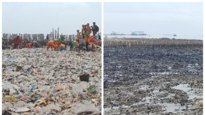 Before After Sepekan Usai Teluk Jakarta Jadi Lautan Sampah
