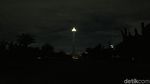 Potret Kawasan Bundaran HI-Monas Gelap Saat Earth Hour