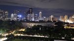 Before After Stadion GBK Jadi Gelap Saat Earth Hour