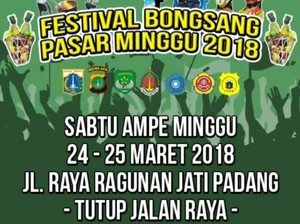 Festival Bongsang, Jl Raya Ragunan Ditutup Sampai Besok Malam