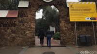 Tiket masuknya 8,5 Euro. Hanya saja untuk memasuki bekas rumah Gaudi, dikenakan tiket berbeda, 5,5 Euro (Femi Diah/detikTravel)
