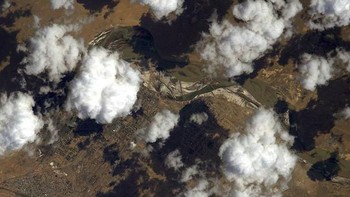 Baikonur, tempat Thomas dan timnya lepas landas dan mendarat saat pulang ke Bumi. Foto: Instagram @thom_astro