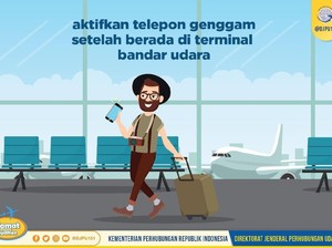 Ingat! Jangan Nyalakan Ponsel Sebelum Tiba di Terminal Bandara