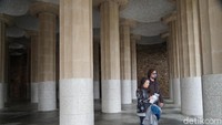 Mereka bahkan memiliki tagline: Barcelona is Gaudi City atau Barcelona adalah Kota Gaudi. Ini masih suasana di Park Guell (Femi Diah/detikTravel)