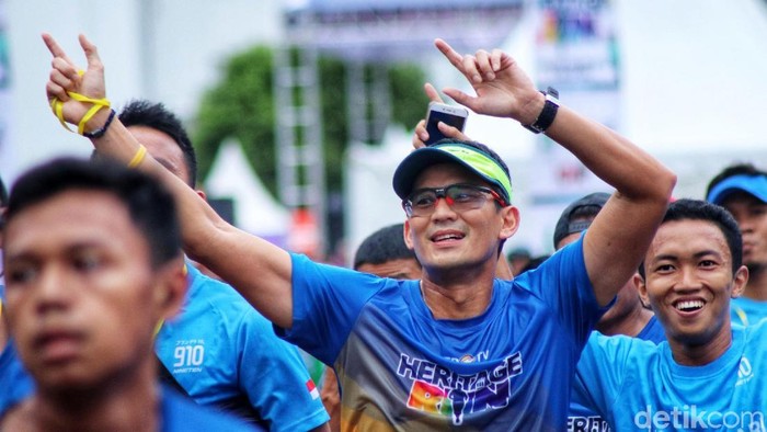 Intip Keseruan Lomba Lari Keliling Kota Tua Lomba lari bertajuk Heritage Run digelar di Kota Tua, Jakarta, Minggu (25/3/2018),