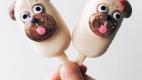 Bahkan pasangan anjing pug juga dibuat menjadi cake pop oleh dirinya. Hebat! Foto: Instagram @rymondtn