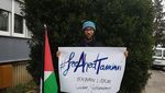 Foto: Aksi Traveler Swedia yang Jalan Kaki demi Palestina
