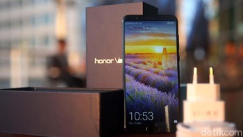 Honor View 10 akan menjadi ponsel flagship dengan spesifikasi mumpuni. Foto: Rachman Haryanto
