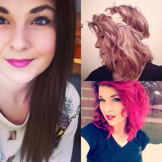 Wanita ini menjadi lebih berani bermain warna dengan rambutnya yang tampil warna-warni.  Foto: Istimewa