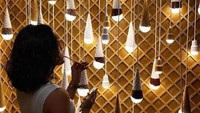 Foto: Karya tersebut diduga menjiplak hasil karya seniman bernama Alex Garnett. Lokasinya masih sama, dari Museum of Ice Cream di New York, AS. (@museumoficecream/Instagram) 