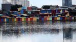 Cantiknya Kampung Warna-warni Danau Sunter