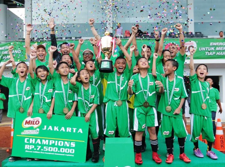 SD Islam Al Jannah Cibubur Juara MILO Football Championship