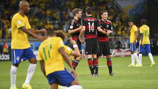 Miroslav Klose mencetak gol terakhir di Piala Dunia ketika melawan Brasil di semifinal Piala Dunia 2014.