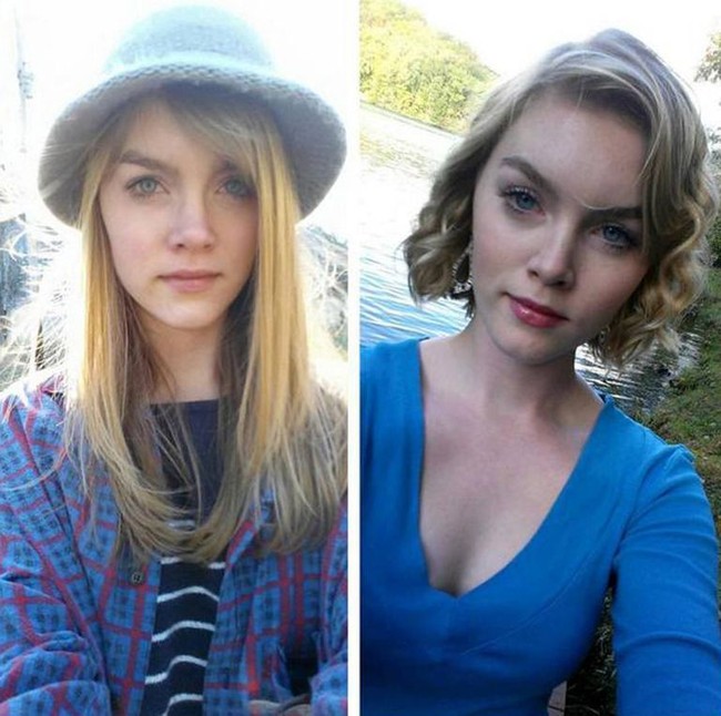 Penampilannya jadi berbeda drastis setelah memangkas rambut jadi bob dan tekstur curly.  Foto: Istimewa