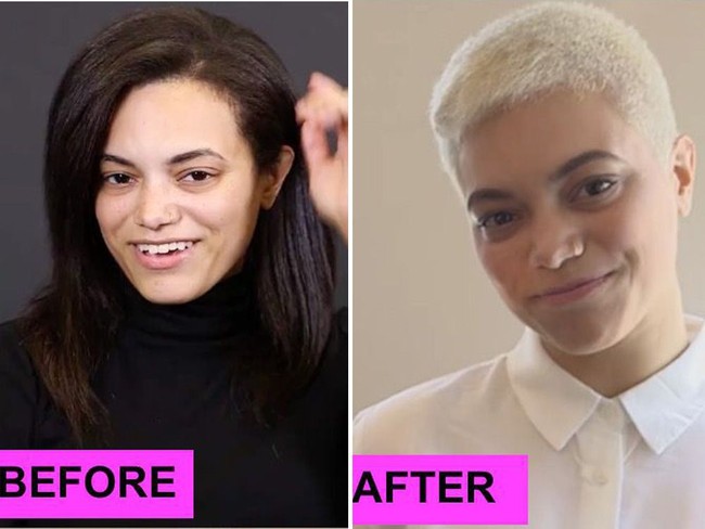 Ingin memberikan transformasi yang berbeda pada penampilan bisa dilakukan dengan memangkas ramut jadi pendek. Seperti wanita ini yang memotong rambutnya jadi cepak dengan warna platinum. Foto: Istimewa