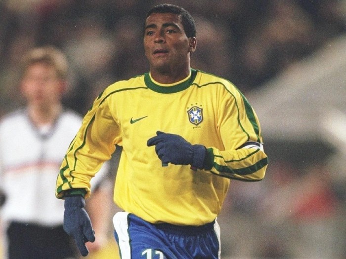 Romario of Brazil
25 Mar 1998: Romario of Brazil in action during a match against Germany in Stuttgart, Germany. Brazil won the match 2-1. \ Mandatory Credit: Mark Thompson/Allsport