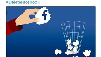 Benarkah Facebook digambarkan sebagai sampah yang harus dibuang pada tempatnya? (Foto: Twitter)