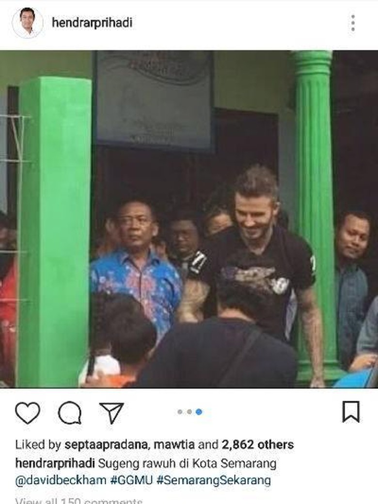 Hari Ini David Beckham Kunjungi Kota Semarang