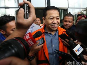Tiba di Pengadilan, Novanto Siap Hadapi Sidang Tuntutan e-KTP