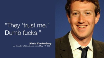  Quote ini cuma bercanda ya. Ini menggambarkan betapa kuatnya posisi Zuckerberg. (Foto: Twitter)