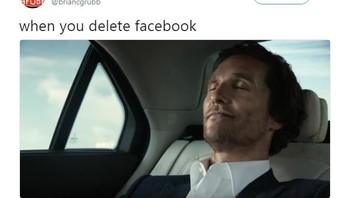 Ada yang bilang kalau sudah hapus Facebook lega rasanya. (Foto: Twitter)