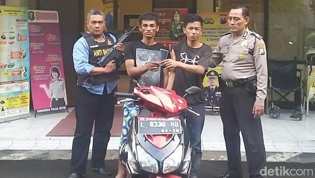 Dua penjambret yang diamankan