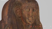 Sebagai bagian dari upaya untuk mengetahui segala sesuatu tentang mumi misterius ini, peti mati dan isinya dipindai dengan laser untuk membuat model 3D, dan kemudian dikirim untuk dilakukan CT scan secara terperinci. (Foto: Dok. Nicholson Museum/Facebook via news.com.au)
