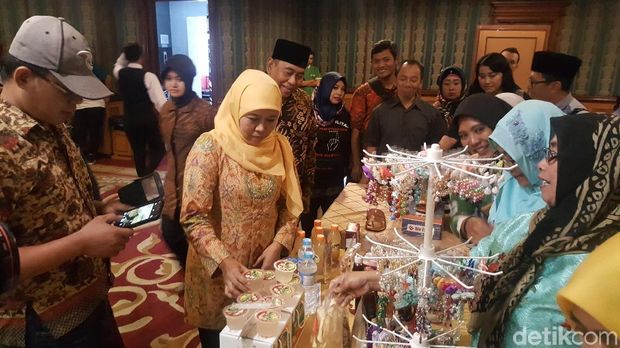 Ada 2 hal menurut Khofifah yang bisa memajukan UMKM Jatim