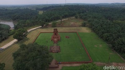 Foto Drone Candi Bahal yang Eksotis