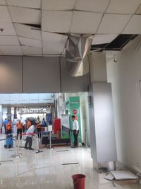  Plafon Bandara Pangkalpinang Jebol karena Ketumpahan Air AC