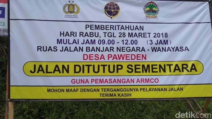 Boleh Dicatat, Jalan Banjarnegara-Pekalongan Besok Ditutup 3 Jam