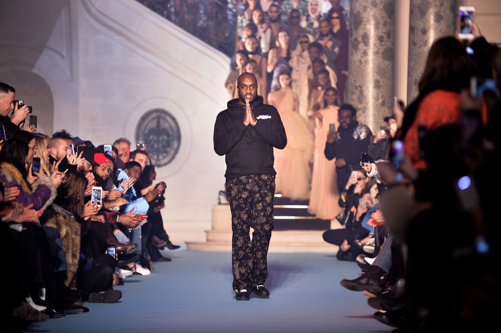 Virgil Abloh PARIS, FRANCE - MARCH 01: Fashion designer Virgil Abloh walks the runway during the Off-White show as part of the Paris Fashion Week Womenswear Fall/Winter 2018/2019 on March 1, 2018 in Paris, France. (Photo by Francois Durand/Getty Images)