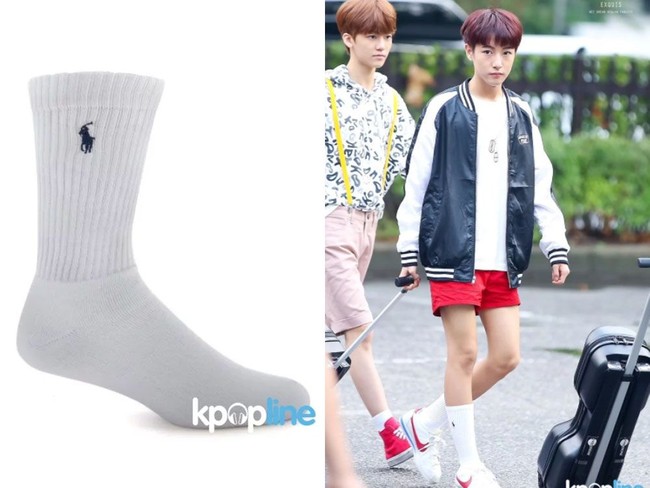 Renjun NCT memiliki koleksi kaus kaki putih dari Ralph Lauren seharga US$ 30 atau sekitar Rp 400 ribu. Foto: Istimewa