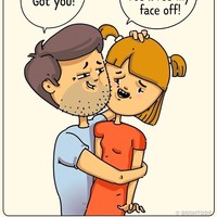 Saat ia pikir lucu untuk menggodamu dengan janggutnya Foto: dok. Brightside