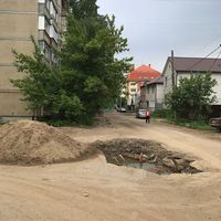 Penampakan jalan berlubang di M. Gornaya, Rusia